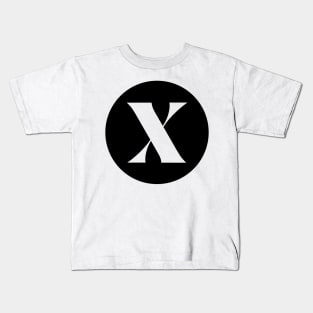 X (Letter Initial Monogram) Kids T-Shirt